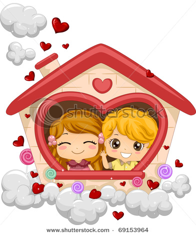 stock-vector-illustration-of-kids-in-a-playhouse-69153964